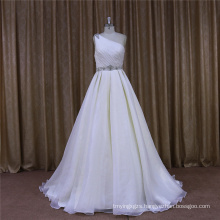 One Shoulder Organza Bridal Dress 2016